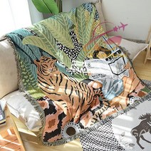 감성 호랑이 담요 소파 커버 블랭킷 캠핑 150x210