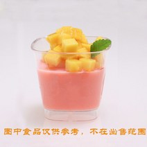 일회용 디저트 용기 40개 세트 파티컵 투명 사각 티라미수 푸딩 샐러드 쿠키 컵, 무료배송개, 투명컵40개ml