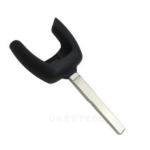Okeytech 3 버튼 원격 제어 자동차 키 쉘 케이스 커버 fob for ford transit 블루 스타일 키 교체 uncut fo21hu101 blade, hu101 키 헤드