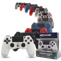 메카닉 멀티콘 무선 블루투스 컨트롤러 PC스팀 PS4 듀얼쇼크4 호환 13가지 색상, 레드, 1개