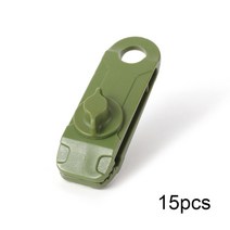 텐트폴대 슬라이드폴대 타프 51015 야외 방수포 클립 클램프 캠핑 텐트 Pegs 버클 타포린 액세서리 장비, [16] 15pDark Green