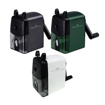 파버카스텔 핸들 연필깎이(블랙 화이트 그린중택1), 화이트(952700)