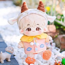 무속성솜인형 무속성인형 아이돌인형 제한된 수제 세트 귀여운 동물 바위 강아지 세트 인형 옷 봉제 인형 복장 175, 인형을 설정하지, 20cm