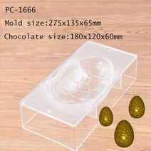 해피 부활절 달걀 초콜릿 몰드 폴리카보네이트 케이크 버니 다이아몬드 제과 장식 베이킹 베이커리 도구, pc-1666