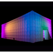 다채로운 빛을 가진 팽창 식 천막 부스 백색 당 사건 사용 집, [12] 10x8x4