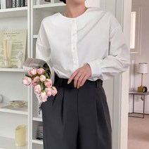 리엘라 로아프 굴림 라운드넥 블라우스