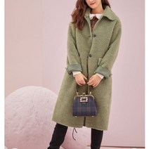 로엠 RMJHA1C01A/롱기장 부클 테디베어코트