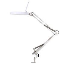 탁상용돋보기 독서용 접이식 LED 수리 작업 시계 수리, 녹색 유리 20배