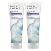 Desert Essence 데저트에센스 핸드 앤 바디로션 무향 8oz(237ml) 2팩