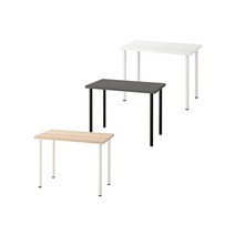 IKEA LINNMON/ADILS 테이블 100x60 (화이트) /이케아/가구/테이블/책상/탁자/사무/학생/회의, 다리:화이트