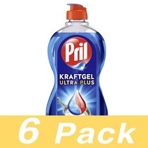 프릴 크래프트 젤 울트라 플러스 식기세척기 세제 Pril Kraft Gel Ultra Plus 450Ml 6개