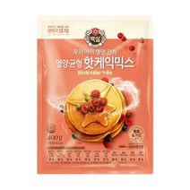 CJ 아이들간식 브런치 홈파티 영양균형 핫케익믹스 400g 영양간식 한끼식사, 24개