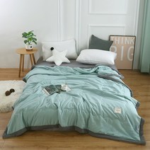 LOVEHOME 봄 이불 여름 이불 고급 사계절 이불 가정용, 녹색