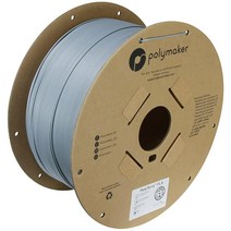 Polymaker 3kg 매트 PLA 필라멘트 1.75mm 화이트 3D 프린터 1.75 PolyTerra 대형 프로젝트를 위한 비용 효율적인 롤 프린팅 USA 미국, 006-3kg Fossil Grey (Hex Code: