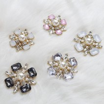 DAINO (금도금) 크리스탈 패션 골프 볼마커, 블랙다이아(대)