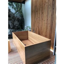 목욕 나무 가정용 히노키탕 욕조 찜질 야외 일본식