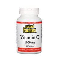 네츄럴 펙터스 비타민 C 플러스 바이오 플라보노이드 & 로즈힙 1000 mg 90개입 타블렛, 2개