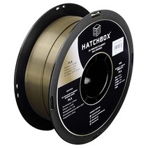 HATCHBOX 1.75mm 실크 라이트 블루 PLA 3D 프린터 필라멘트 1KG 스풀 치수 정확도 / 0.03mm 프린팅 USA 미국, Bronze
