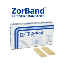 엑셀 졸밴드 100개/박스 압박 지혈밴드 혈액투석밴드 엑셀졸밴드 슈어실 Sureseal, 100개