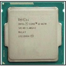 인텔 I5-4670 CPU I5 46703.4GHz/6MB /4 코어/소켓 1150/85w 쿼드 코어 데스크탑 SR14D 산산조각, 한개옵션0