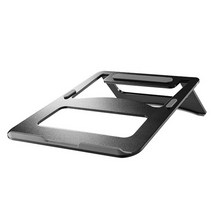 NSAN 엔산마운트 NTS-03 블랙 노트북 태블릿 받침대 거치대 알루미늄 접이식 11-15인치 받침대-일반받침대, 선택없음