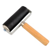 문서 잉크롤러 잉크롤러 롤 판화롤러 그림 잉크 고무 나무 목판화 롤러 10CM