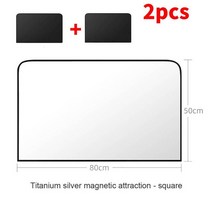 파라필름 마그네틱 자동차 차양 uv 보호 자동차 커튼 태양 방패 커버 양면 자동차 창, 후면 3개