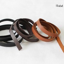 90cm) 10mm 납작가죽끈(3컬러) jgn, 초코브라운, 1개