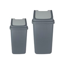 파스텔휴지통 그레이색상 업소용 사각휴지통 종량제 50리터 100리터 식당 사무실, 그레이 8호 (종량제100L) 실용량75L