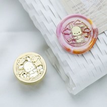 산리오 실링왁스 왁스 인감 스탬프 일본 만화 페인트 동물 개 헤드 카드 봉투 결혼식 초대장 스크랩북, 22
