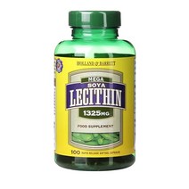 Holland & Barrett 홀랜드 앤 바렛 메가 소야 레시틴 1325mg Mega Soya Lecithin Fat Emulsifier 100캡슐, 1세트