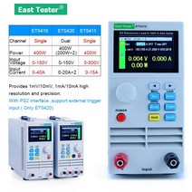 East Tester ET5410 DC 프로그래밍 가능 전기 부하 전자 배터리 테스터 150V 40A 400W, 03 ET5411