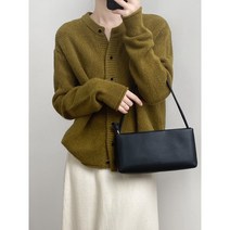 ONEPICK [안심구매 무료교환] 여성 언더블 라운드 니트 스웨터 겨울 긴팔 루즈핏 가디건 코트