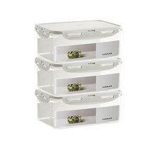 락앤락 비스프리 밀폐용기 직사각 2.3L LBF825 X3개, 단일속성