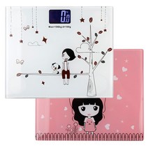 디지털 전자 체중계 몸무게저울 사각백라이트, 사각백라이트(화이트)