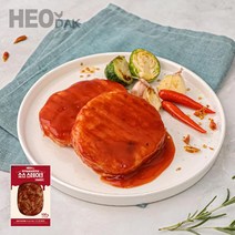 허닭 닭가슴살 닭안심 소스 스테이크 핫바베큐맛 100g 10팩