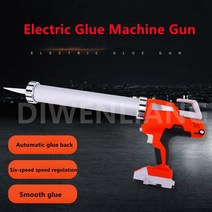 실리콘건 글루건 전기 무선 코킹 건 휴대용 유리 하드 고무 실란트 타일 씰링 충전식 접착제 총 배터리, 한개옵션0