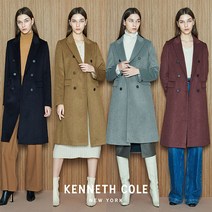[런칭가 59 000원] 케네스콜 뉴욕 여성 캐시미어 울혼방 더블코트 1종