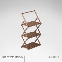 캠핑우드쉘프 3 층 스토리지 선반 나무 접이식 피크닉 음식 주방 도구 정리, 1.As Picture