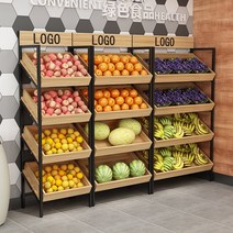 과일 가게 야채 진열대 스탠드 선반 카운터 슈퍼 매대, 상세이페이지 참고, 단일 슬로프 3 레이어 80 길이