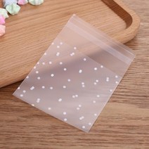 쿠키선물포장 100pcs 투명 도트 가방 작은 ziplock 식품 포장 가방 투명 신선 유지 방진 다시 닫을 수있는 캔디 쿠키 diy 보관, 10x10cm, 100개