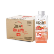 테이크핏 내몸에 핏한 단백질 플랜 퓨어프로틴 자몽맛 음료, 4500ml, 3box