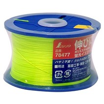 Shinwa Sokutei 78484 폴리에스터 수사 릴 롤 검정 두께 0.03인치(0.8mm) 96.4피트(270m), 얇은 0.5mm × 500m, 10개 항목, 형광 옐로우