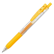 제브라 사라사 클립 0.5mm 38가지 색상, 옐로우, 1개