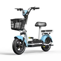 MONTHERIA 전기자전거 48V 고성능 가성비 배달 출퇴근 전기스쿠터 A598-30, 13Ah/40km, 푸른 색