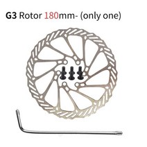 NUTTMTB 전기 자전거 스쿠터 유압 브레이크 디스크 140mm 160 180 로터 팻 미니 쿠구 G 부스터ES3 듀얼트론, 180mm Rotor one