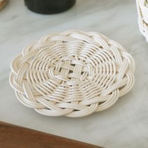 클래스풀 컵받침 두개 만들기 패키지 라탄 공예 세트 DIY 키트, 라탄 컵받침 만들기 패키지 + 공예용가위