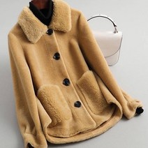 모직 코트 여성 겨울 반코트 망토 더블 맥 가을 ​​ 진짜 양털 모피 양가죽 정품 세분화 된 양털 깎기 자켓 캐주얼 따뜻한 겉옷 x106