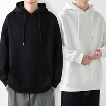 무지 기본 디자인 남자 여자 빅사이즈 후드 티셔츠