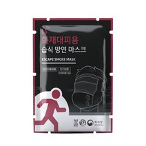LS 화재대피용 습식방연마스크 400도 내열 시야보호필름 (화재용) 재난안전용품 엘에스 화재대피용 방연마스크 아파트화재대피용품 어린이집 화재대피용 방연마스크 요양원 화재디피용품, 10개용 보관함(PC_마스크포함), 1개